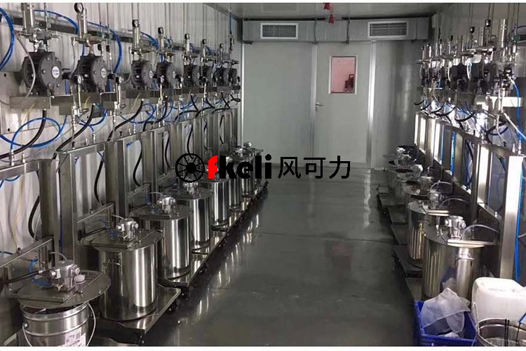 20L自动升降搅拌机 含隔膜泵一体式